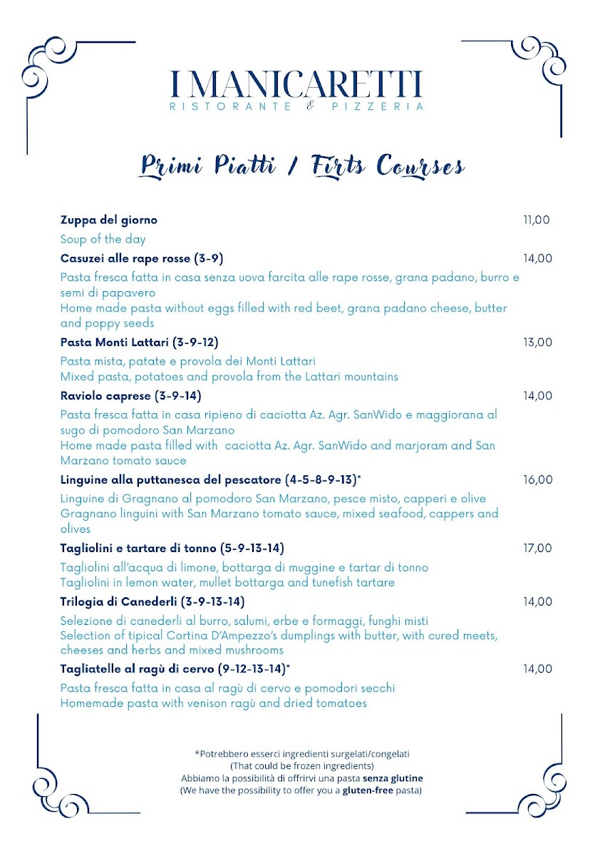 Menu Ristorante I Manicaretti-2