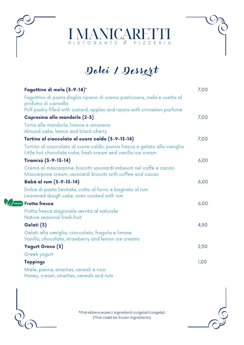 Menu Ristorante I Manicaretti-6