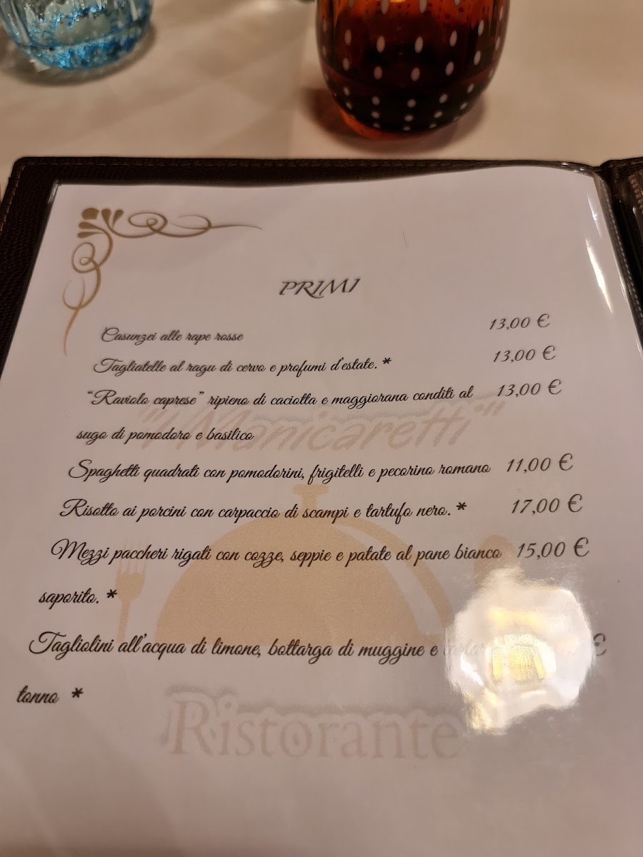 Menu Ristorante I Manicaretti-8